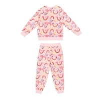 Pijama Miso Rainbow Velour Set fetita