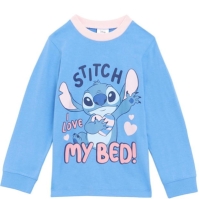 Pijama Character Stitch I Love my Bed Maneca Lunga