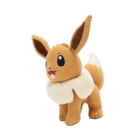 Pokemon Select Corduroy Eevee 8-Inch Plush - Unique Fabric with Authentic Details