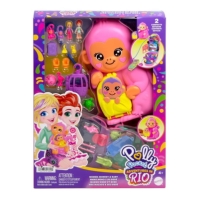 Polly Pocket Polly Pocket Momma Monkey & Playset bebelus