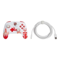 PowerA Switch Enhanced Wired Controller - Mario Red/White