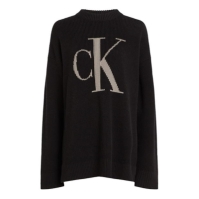 Blug Bluza trening Calvin Klein CK INTARSIA HIGH NECK Calvin Klein Jeans