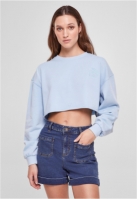 Cropped Flower Embroidery Terry Crewneck dama Urban Classics