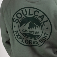 Bluza trening SoulCal Cal Recycled Crew Neck