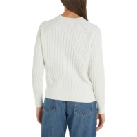 Bluza trening Tommy Hilfiger Cable knit crew neck