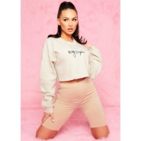 Bluza trening Missy Empire Empire Branded Slogan Cropped