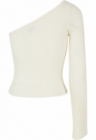 Bluza trening Short Rib Knit One Sleeve dama Urban Classics