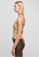 Bluza trening Short Rib Knit One Sleeve dama Urban Classics