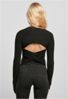 Bluza trening Cropped Rib Knit Twisted Back dama Urban Classics