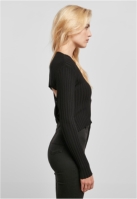 Bluza trening Cropped Rib Knit Twisted Back dama Urban Classics