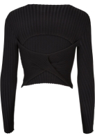 Bluza trening Cropped Rib Knit Twisted Back dama Urban Classics