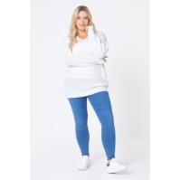 Be You You Brush V Neck Longline Jumper