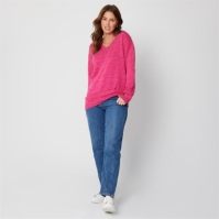 Be You You Pointelle V Neck Jumper