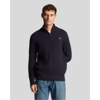 Lyle and Scott Ribbed Quarter Zip Jumper