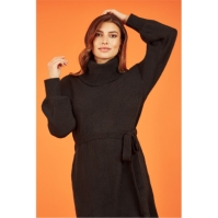 Rochie Curea Yumi Yumi Black Roll Neck Jumper With