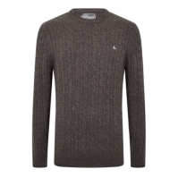 Jack Wills Marlow Merino Wool Blend Cable Knitted Jumper