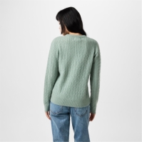 Jack Wills Tinsbury Merino Wool Blend Cable Knitted Jumper