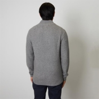 Threadbare Quarter Zip Cable Knit Jumper