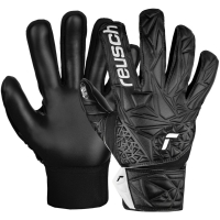 Reusch Attrakt Staster Solid Finger Support goalke manusi negre 5472511 7700 copil