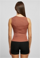 Rib Knit Asymmetric Top dama Urban Classics