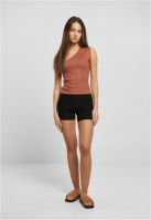 Rib Knit Asymmetric Top dama Urban Classics