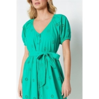 Rochie Be You Button Through Broderie Midi