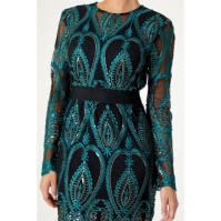 Rochie Be You Peacock Sequin Mesh