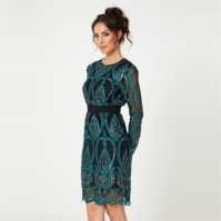 Rochie Be You Peacock Sequin Mesh