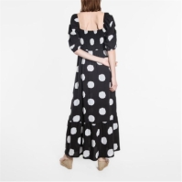 Rochie Be You Shirred Puff Sleeve Midi