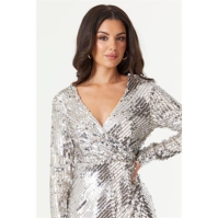 Rochie Be You Short Sequin Wrap