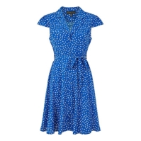 Camasa Rochie Mela London Mela London Blue Daisy Print Retro