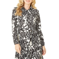 Camasa Rochie Mela London Mela London Black Animal Print Midi