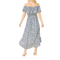 Rochie Mela London Mela London Blue Floral Ditsy Bardot Midi