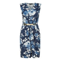 Rochie Mela London Mela London Navy Floral Jersey Pocket