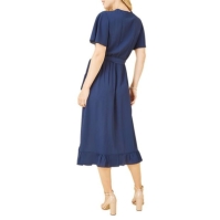 Rochie Mela London Mela London Greenwrap Over Frill Hem