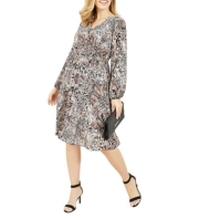 Rochie Mela London Mela London Brown Animal Paisley Wrap Pleated