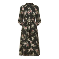 Rochie Mela London Mela London Black Floral Print Midi