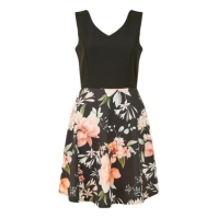 Rochie Mela London Mela London Black Floral Skater