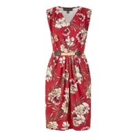 Rochie Mela London Mela London Red Floral Jersey Pocket