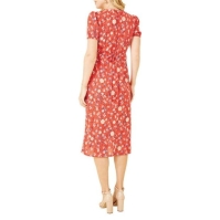 Rochie Mela London Mela London Red Floral Midi Tea