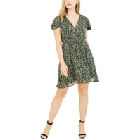 Rochie Mela London Mela London Green Animal Print Wrap Skater