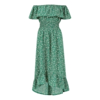 Rochie Mela London Mela London Green Ditsy Daisy Printed Bardot