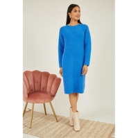 Rochie Yumi Yumi Blue Knitted Midi