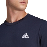 Men's Adidas Essentials Jersey Embroidered Small Logo Navy HY3404