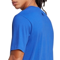 Men's Adidas Essentials Single Jersey Big Logo Blue IC9351