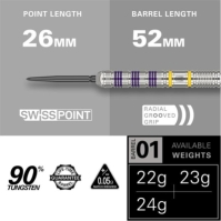 Target Darts Luke Littler Loadout 23G 90% Tungsten Darts