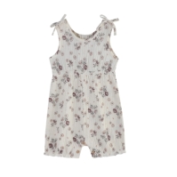 Hello World Floral Playsuit and Headband bebelus fetita