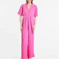 Be You Wide Leg Plisse Jumpsuit