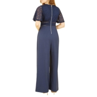 Yumi Yumi Navy Lace Bodice Jumpsuit