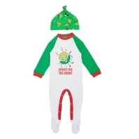 Linea Unisex Family Christmas Sprout Sleepsuit bebelus